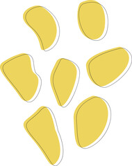 Yellow Abstract Organic Dot