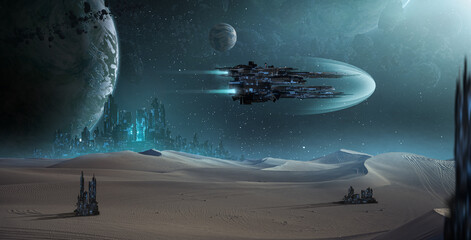 Sci-fi - Raumschiff - Universum - Fantasy © m.mphoto