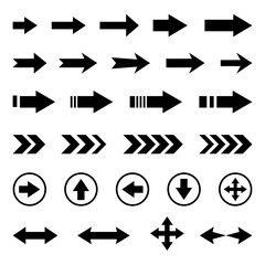 Arrow shape icon mega collection