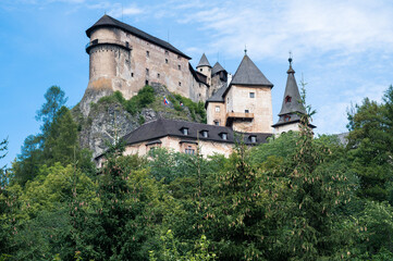 Fototapeta na wymiar View of Castle Orawsky in Slovakia