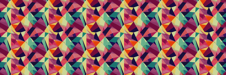 Abstract colorful geometric pattern design