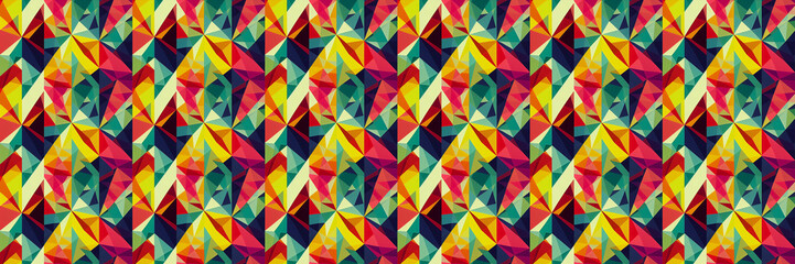 Fototapeta premium a very colorful pattern with a lot of different colors, geometric abstract art, repeating pattern, geometric, isometric