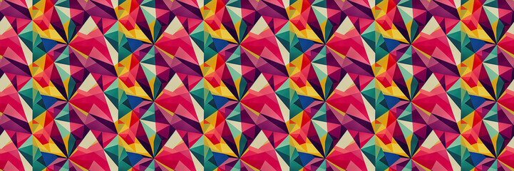 a very colorful pattern with a lot of different colors, geometric abstract art, repeating pattern, geometric, isometric