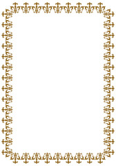 表彰状テンプレート縦型,オリエンタル柄のフレーム。アンティーク、ビンテージのオーナメント、飾り罫、バックグラウンド