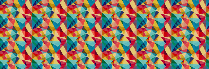very colorful pattern with a lot of different colors, geometric abstract art, repeating pattern, geometric, isometric