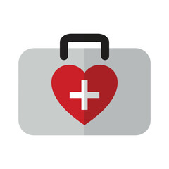 Fototapeta premium first aid medical flat icons elements vector