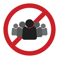 anti people medical flat icons elements vector