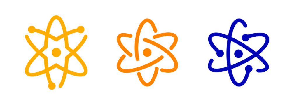 Set of Science symbols for design element.
