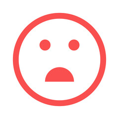 Simple surprised emoticon characters 