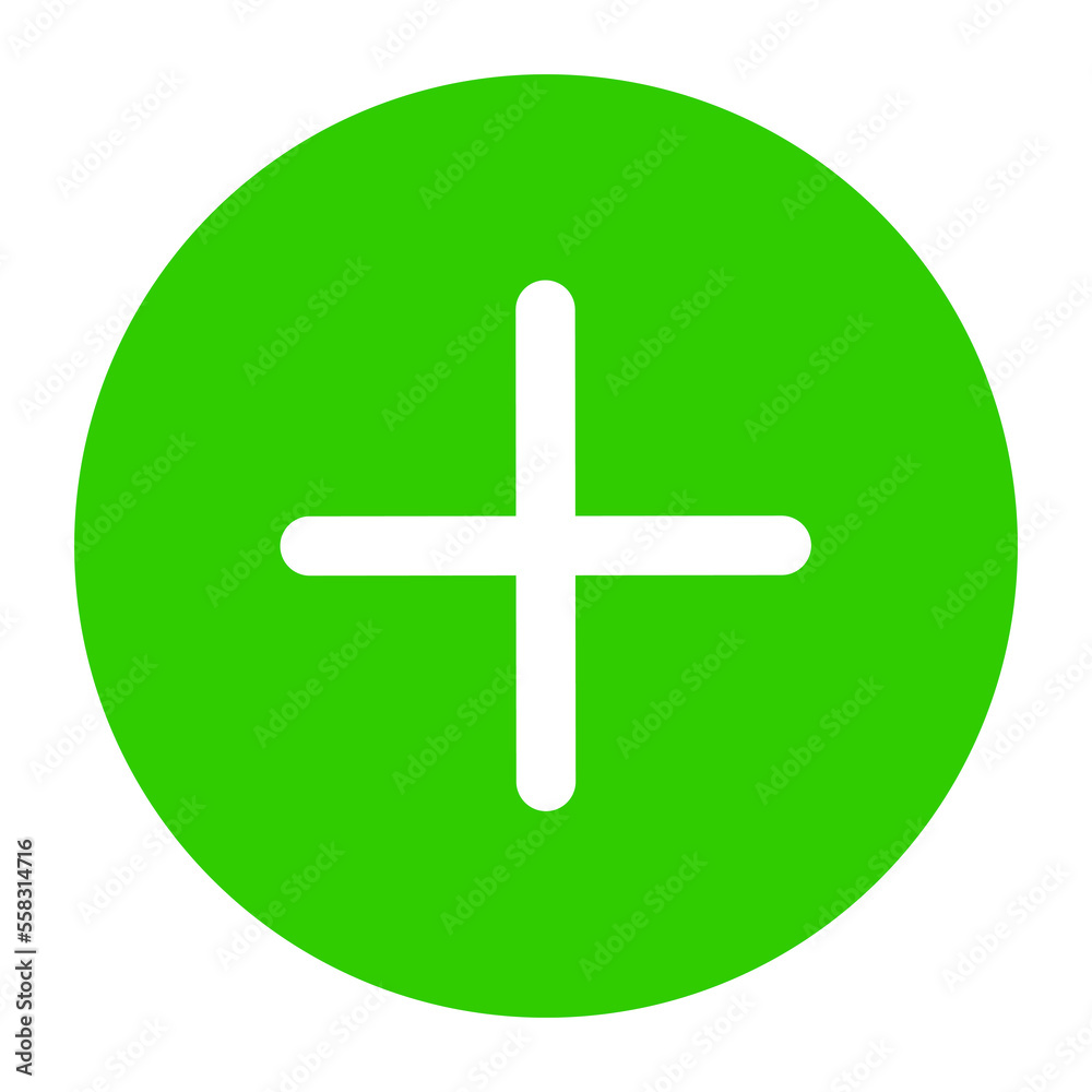Aufkleber add icon design in round shape