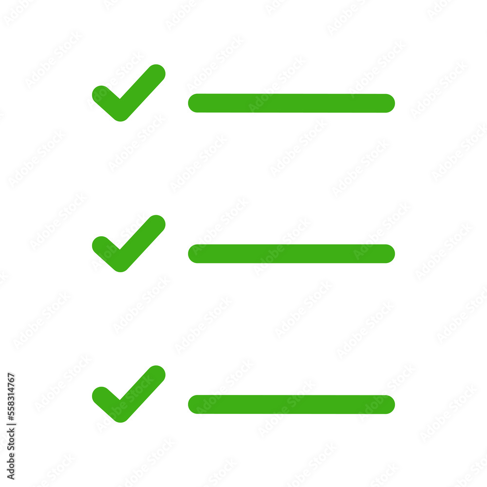 Poster check mark button
