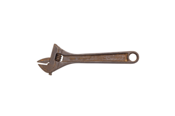 Old tools isolated on white background, clipping  paths
