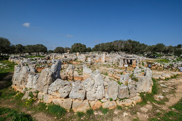 Cartailhac Circle, Iron Age dwelling, Torre d'en Galmés talayotic village, Alaior, Menorca,...