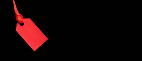 Black background for banner design with red label