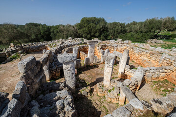 Cartailhac Circle, Iron Age dwelling, Torre d'en Galmés talayotic village, Alaior, Menorca,...