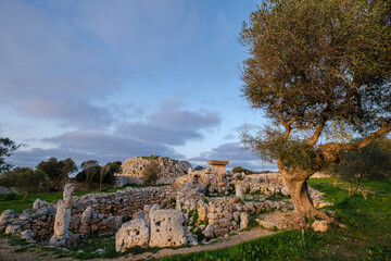Fototapeta na wymiar Trepucó, talayotic settlement, Maó, Menorca, Balearic Islands, Spain