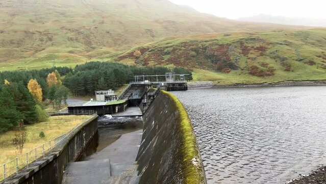 Cashlie  hydroelectric power station in the Scottish highlands in loch Tay Scotland UK