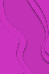 magenta background with empty space and curvy paper cur