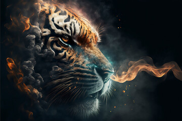 smoke tiger