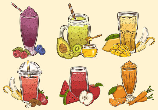 Fruit Smoothies Drinks