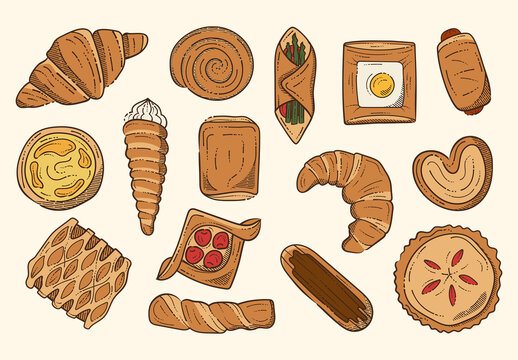 Pastries Illustrations