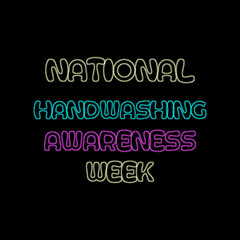 Vector illustration on the theme of National Handwashing awareness week observed each year during December.