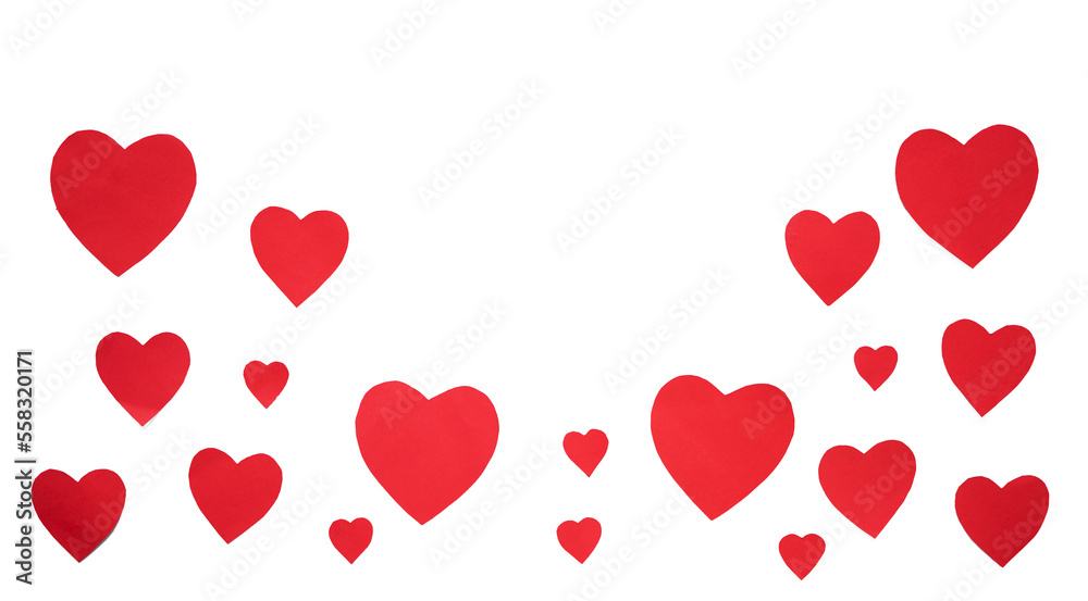 Poster Love shape pattern for romantic background and copy space design
