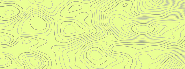 The stylized colorful abstract topographic map with lines and circles background.  Abstract topographic contours map background. Topographic map patterns, topography line map.