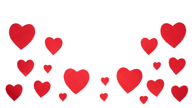 Love shape pattern for romantic background and copy space design