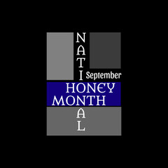 National Honey Month. Suitable for greeting card poster and banner