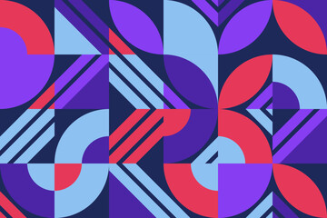 Purple and red abstract tracery pattern design fo landing page and app. Abstract geometric decorative texture