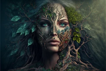 Gardinen Mother Nature, AI generation © Ирина Шемшура