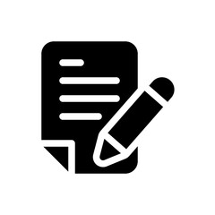 writing glyph icon