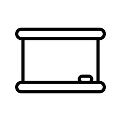 Illustration vector graphic icon of Blackboard. Line style icon. Vector illustration isolated on white background. Perfect for website or application design.
