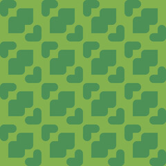 seamless geometric pattern with green ornament