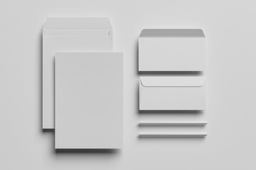 stationary set mockup