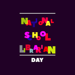 Vector illustration on the theme of National School Librarian Day