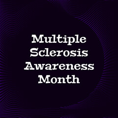 Multiple Sclerosis Awareness Month  Vector Illustration. Suitable for greeting card poster and banner