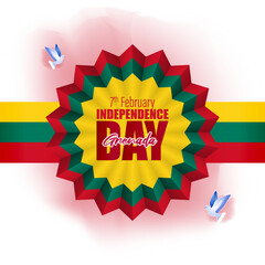 vector illustration for Grenada independence day