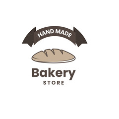 Bakery store logo template design
