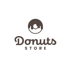 Donuts store logo design