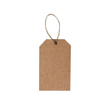 Simple vintage label with rope isolated for retail branding mockups
