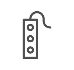 Electric and energy related icon outline and linear vector.