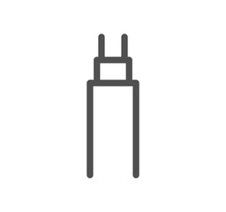 Electric and energy related icon outline and linear vector.
