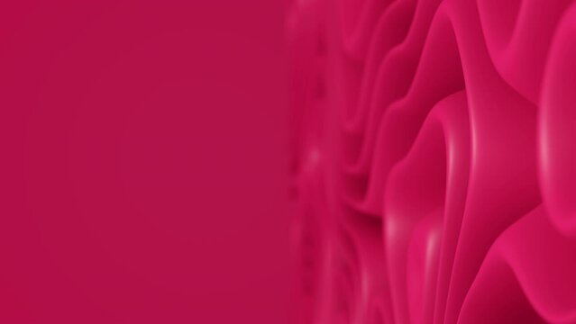 Abstract background with copy space, magenta color, organic texture, 4k