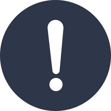 recommend clip art: Warning message concept represented by exclamation mark icon. Exclamation symbol in circle.