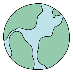 planet hand-drawn, Astronomy and Space concept