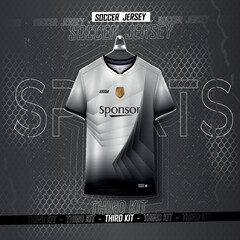 Soccer jersey design for sublimation.abstract mordern sports jersey design template