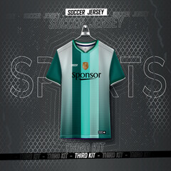 Soccer jersey design for sublimation.abstract mordern sports jersey design template