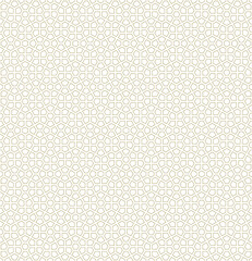 Seamless arabic geometric ornament in brown color.